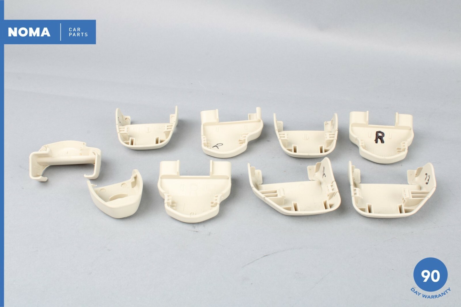 0210 Lexus SC430 Z40 Front Right Seat Track Rail Cover Trim Ivory Set
