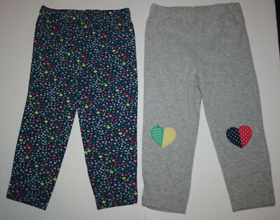 New Carter's 9m Girls Pack Pairs Pants Leggings Heart Knee Navy w  Floral