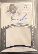 2018 National Treasures Phillip Lindsay Rookie Auto/Autograph/Jersey RC #73/99🔥