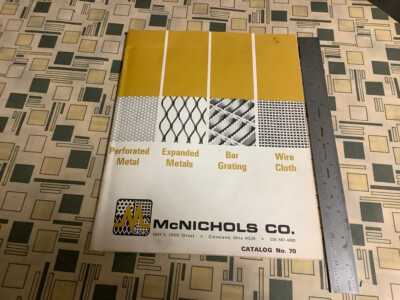 McNichols co CATALOG 70, metal grating, wire cloth; 70pgs