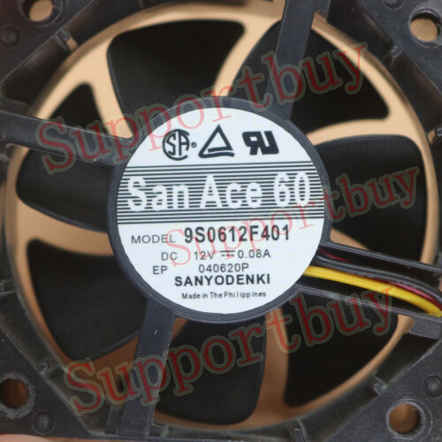 New 9S0612F401 6025 12V 0.08A For SANYO cooling fan Free Shipping - Picture 5 of 5
