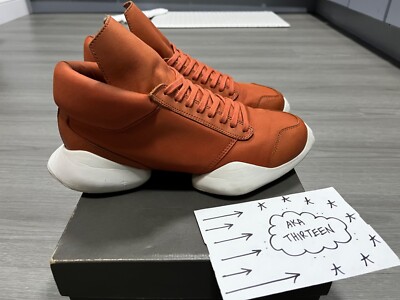 Adidas x Rick Owens RO Runner Fox Orange US 7.5 AQ2824 Geobasket