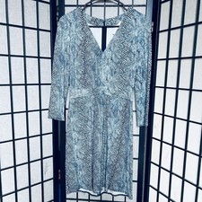 TORY BURCH Snake Print Jersey dress Sz XS