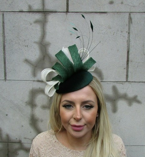 Ivory Feather Fascinator Hat 