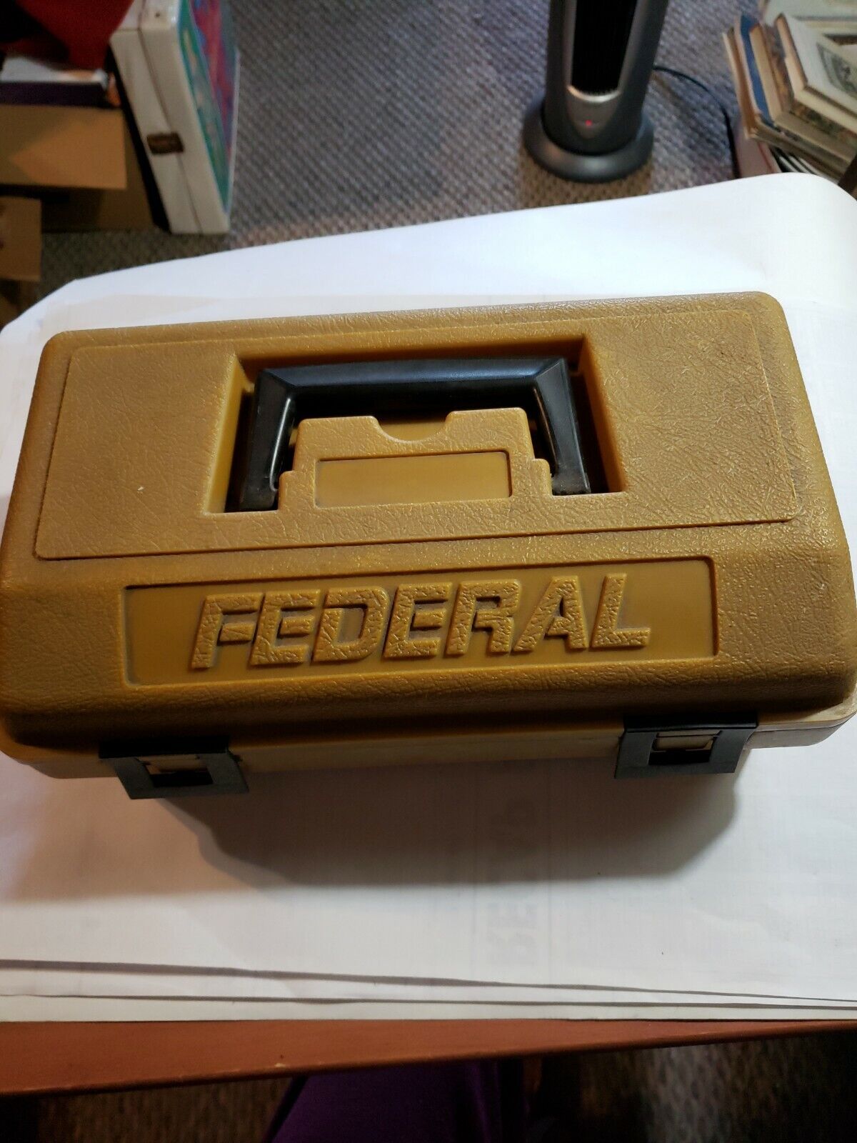 Vintage free Federal ammunition National uniform free shipping case shotshell box rainp ammo carrier