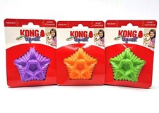 Kong Squeezz Orbitz Ball Small/Medium Squeaky Dog Fetch Toy 3" Pick Color 