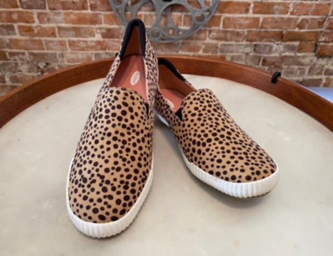 Dr. Scholl's Leopard Print Jot It Down Slip-On Shoes Skimmer Sneakers New