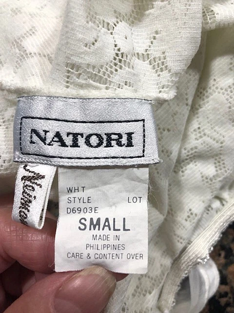 Natori Neiman Marcus Blanco Negligée Encaje Gasa Peluche Body Traje Bebé Muñeca Pequeño Foto 2 de 2