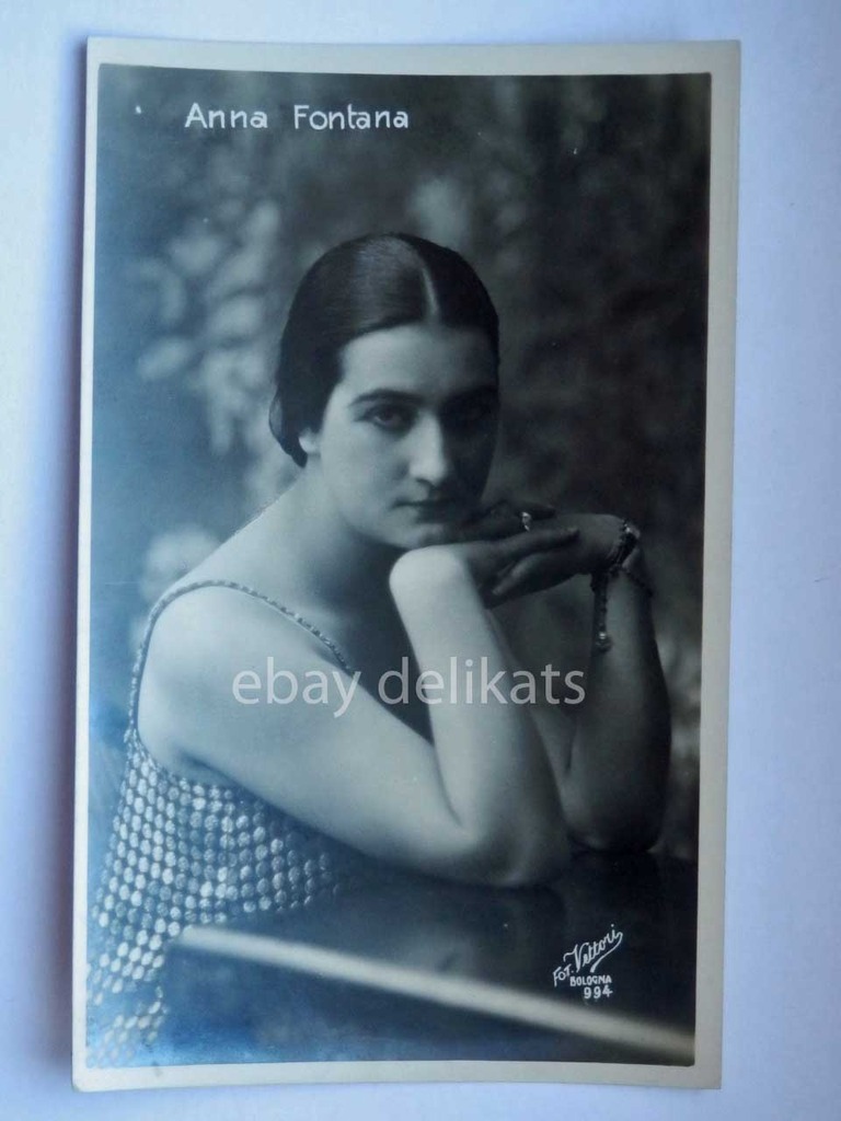 Cinema ANNA FONTANA silent actress silent movie photo vectors Bologna 994