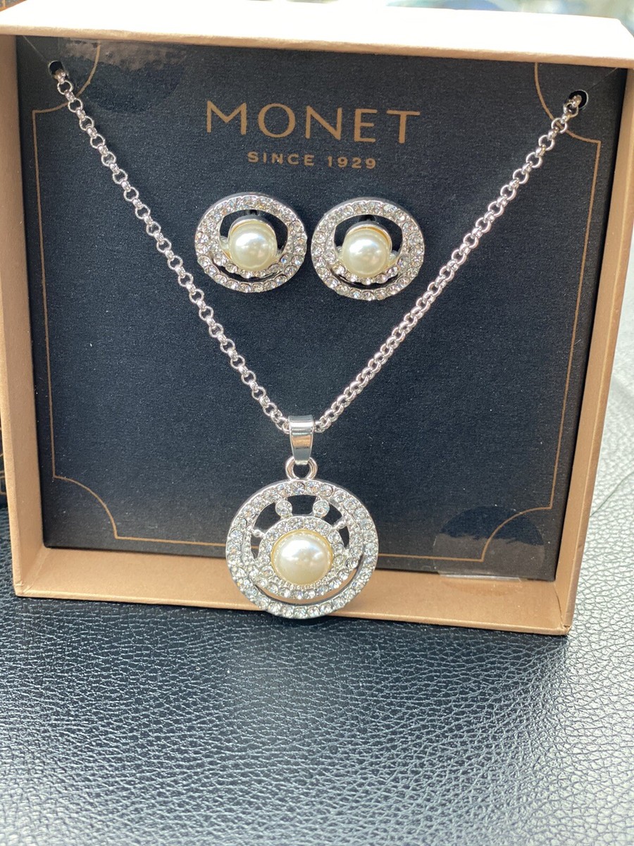 MONET💥NIB💥NECKLACE & EARRINGS SET | eBay