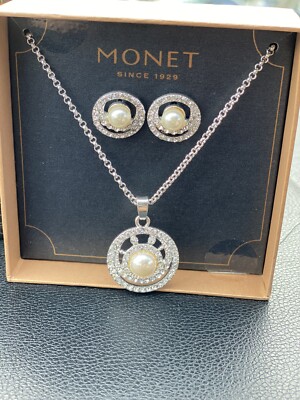MONET💥NIB💥NECKLACE & EARRINGS SET | eBay
