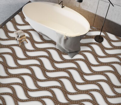 3D Wave Texture SKE2393 Floor WallPaper Print Decal Epoxy Floor Deco Kay