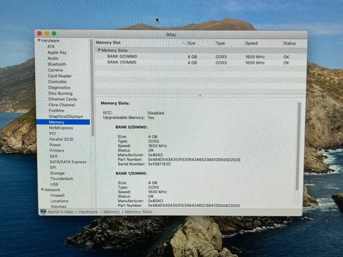 Apple iMac 21.5" Desktop - Quad i5 2.7GHz - 8GB - 1TB HD - macOS 2019 Catalina - Afbeelding 10 van 20