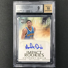 2012-13 Intrigue Anthony Davis Impact Rookies Auto 1/15 Bgs 9/10