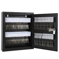 60 Key Storage Lock Box Wall Mount Lockable Key Management w/ Combination Lock