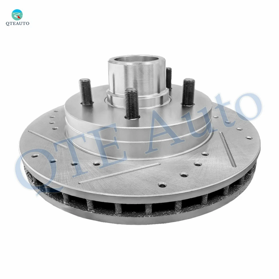 Front 295mm Drilled Brake Rotors and Hub For 1992-1999 Chevy C1500 Suburban - Image 3 of 4