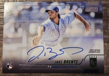 Jake Brentz Rookie Auto 2022 Topps Stadium Club #SCBA-JBR On Card ROYALS RC