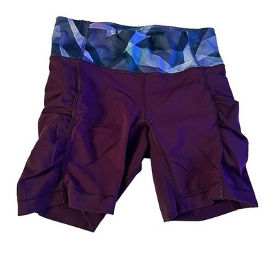 Lululemon Speed Track Short Deep Zinfandel / Pretty Prism Multi size 4 W7F96S