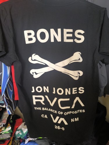 Rvca Jon bones Jones UFC fighter collab MMA combat shirt small rare