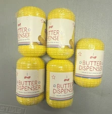 5 Pack Butter Dispenser, Corn Butter Holder Spreader, Holds Half Stick Of Butter