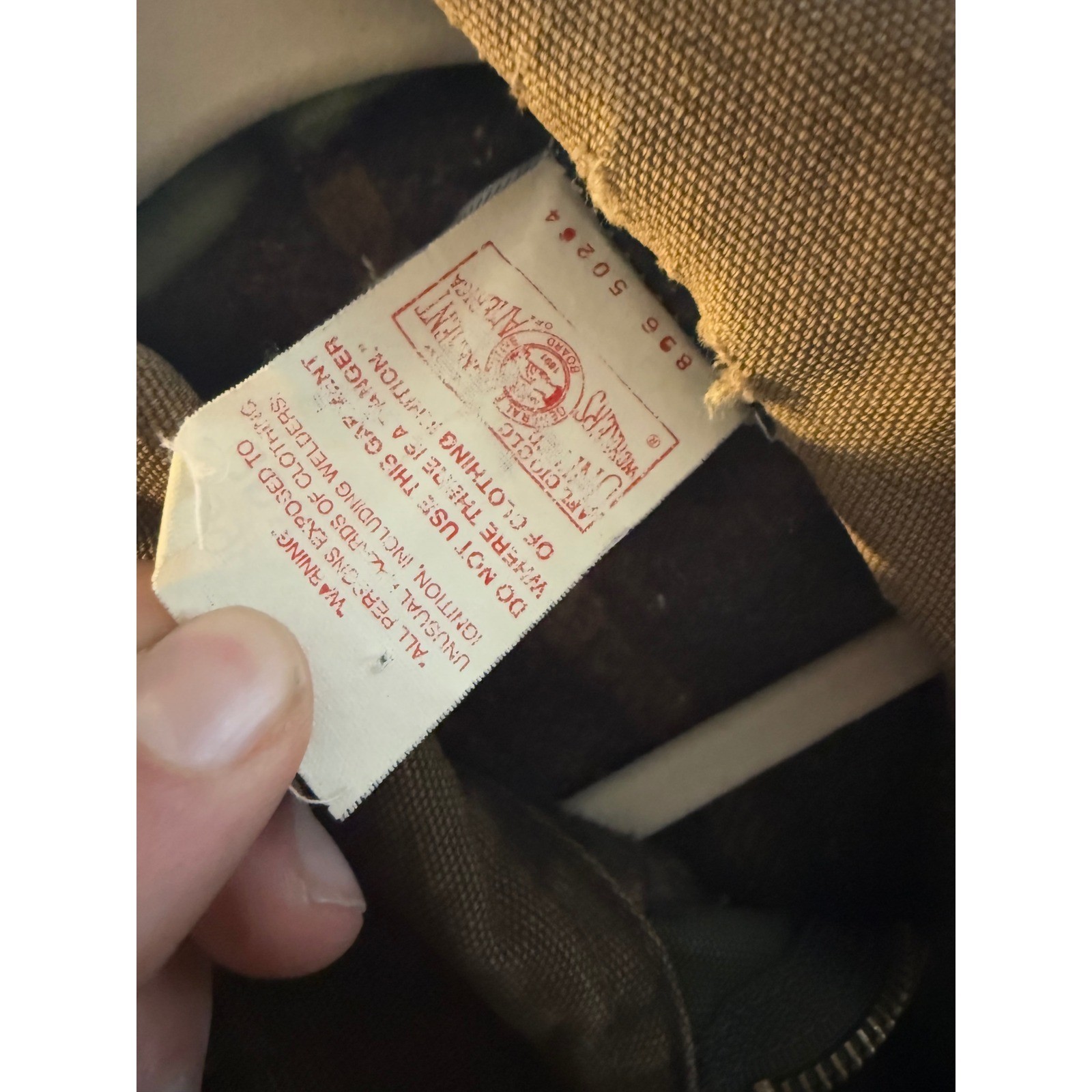 Carhartt Mens JB0866 Jacket Lined Canvas Trucker Style Size XL Graphic Print thumbnail 11