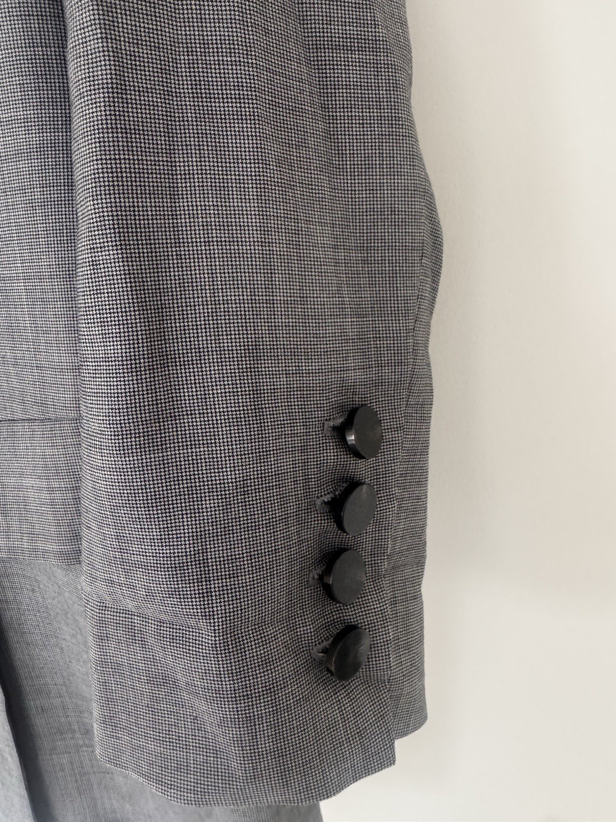 Topshop Women's ‘Unique’ Catwalk Oversized Grey Dogtooth Small image 5