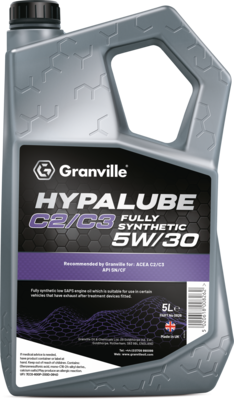 Granville 0826 Hypalube C2/C3 5W/30 Full Synthetic Engine Oil Trade 5 Ltr Pack