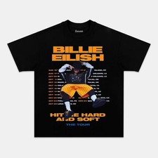 Hit Me Hard & Soft Trendy Billie World Tour Graphic Custom Unisex T-Shirt