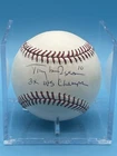 TONY LARUSSA SIGNED MLB RAWLINGS BASEBALL “3X WS CHAMPS” INSCRIPTION!!