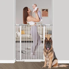 40.55" Extra Tall Baby Gate for Stairs-29.6"-40.5" Wide 1.37" Ultra Narrow Sp...
