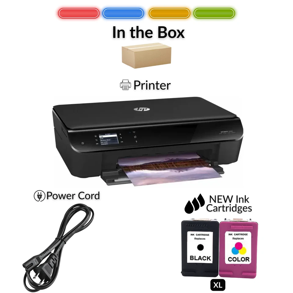 HP Envy 4500 4501 4502 Series All-in-One Inkjet Printer |FREE FAST SHIP Renewed - Image 2 of 2