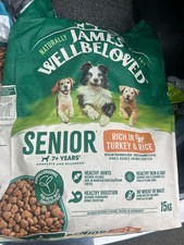 James Wellbeloved Senior Turkey & Rice Hypoallergenic Gluten Free Dog Food 15kg 4.00 per kilo