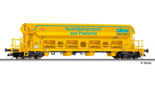 *** Tillig Schwenkdachwagen „SKW Piesteritz“ DB AG Schüttgutwagen TT 15352 *** | Zustand: Gebraucht