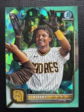 2022 Bowman Chrome Sapphire Edition - Image Variation C.J. Abrams #12 Aqua /99