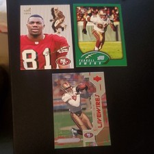 Topps Upper Deck Terrell Owens San Francisco 49ers NFL 1998 Livewires 3 Card Lot