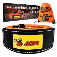 Atr Tree Saver Strap 3.5 X 8ft 36000 Lbs Break Strength Heavy Duty Strap