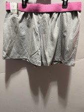 Wonder Nation Girls Kid Tough Short NWT SZ XL 14-16 Gray W/ Pink Waistband