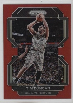 2021-22 Panini Prizm Red Prizm 54/299 Tim Duncan #268 HOF 1u5y