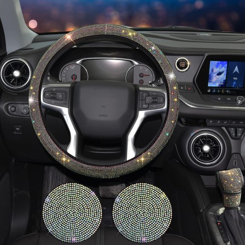 11 Pcs Bling Car Accessories Set,Bling Car Accessories Set for Women,Steering... - Picture 2 of 7