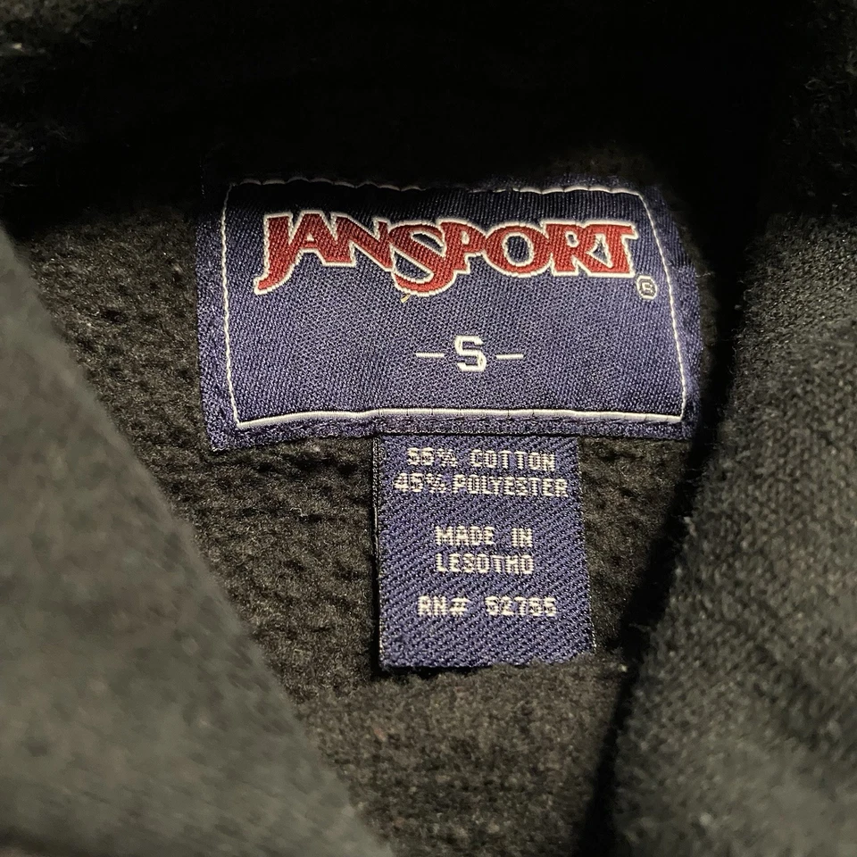 Sudadera con Capucha Cornell University Pequeña Negra Jansport Años 90 Pullover Foto 3 de 4