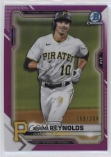 2021 Bowman Chrome Fuchsia Refractor 169/299 Bryan Reynolds #92 0ot5