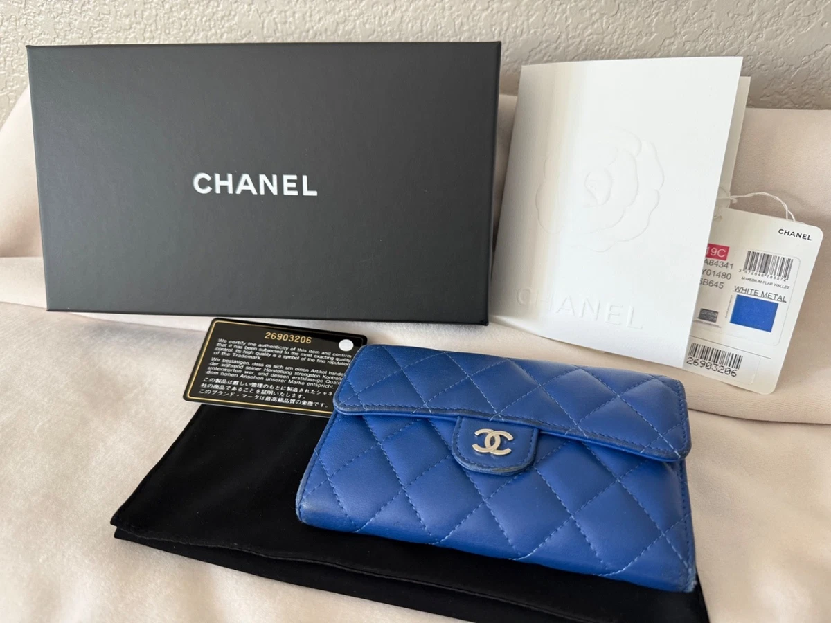CHANEL Blue Wallets for Women for sale - eBay