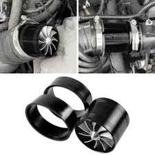 New Turbine Air Intake Double Turbo Fan System 2.5-3.0 Black