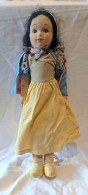 Chad Valley Snow White 1930s Felt Faced Cloth Doll Disney
