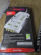 Rocketfish energy saving 12 outlet Surge Protector and Power Manager O