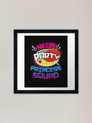 Crown Princess Squad Shirt Design F gerahmtes Wandbild Poster Leinwanddruck Bild