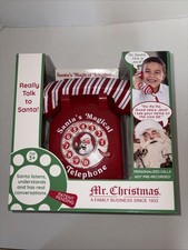 Mr. Christmas Santa's Magical Telephone Interactive 60 Minute Talk Time NIP