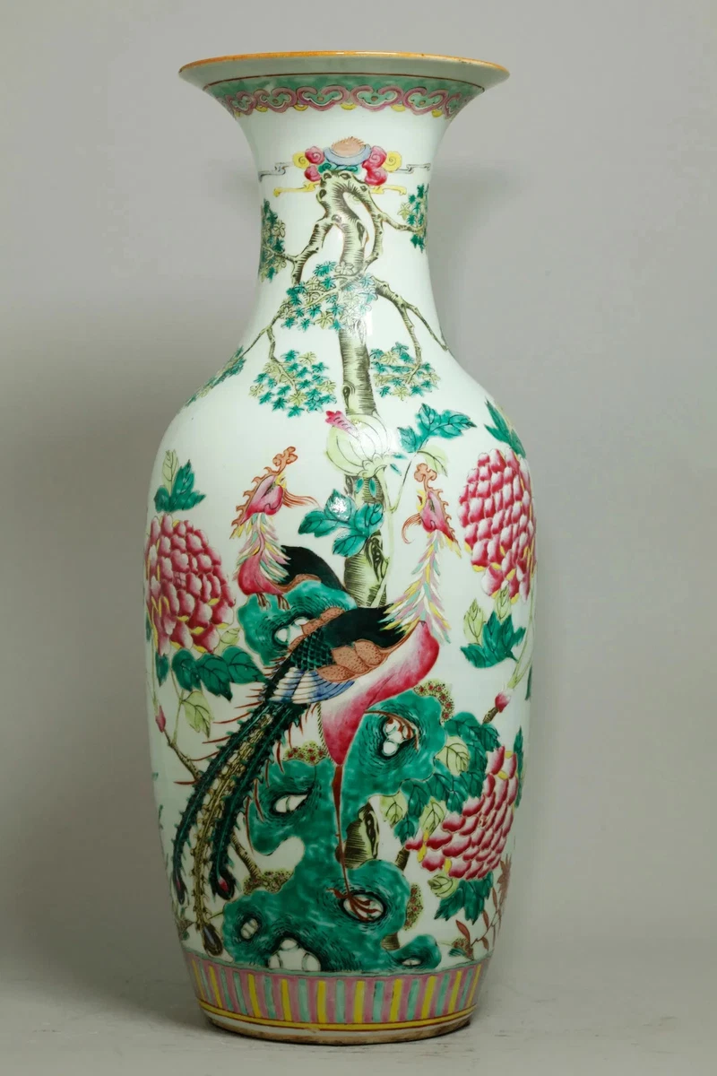 陶瓷多色1850-1899 中国古董花瓶| eBay