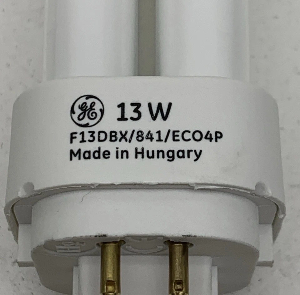 General Electric F13DBX/841/ECO4P 13-Watt 4-Pin Compact Fluorescent Biax D Qty 2 - Image 3 of 4