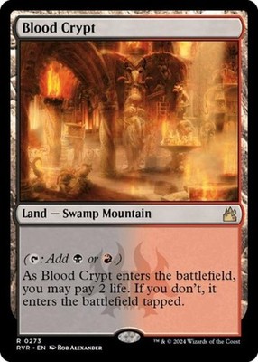 Blood Crypt -Foil Near Mint MTG Ravnica Remastered